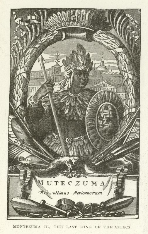 Azteklerin son kralı II. Montezuma by American School