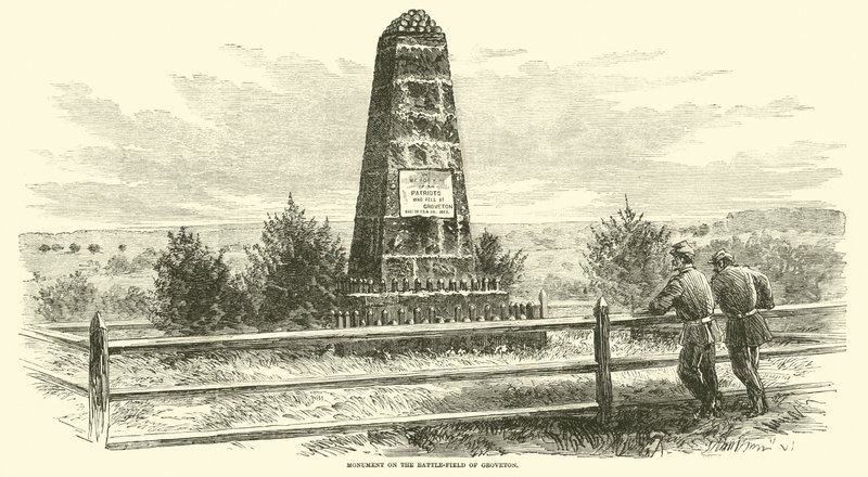 Groveton Savaş Alanındaki Anıtı, Ağustos 1862 by American School