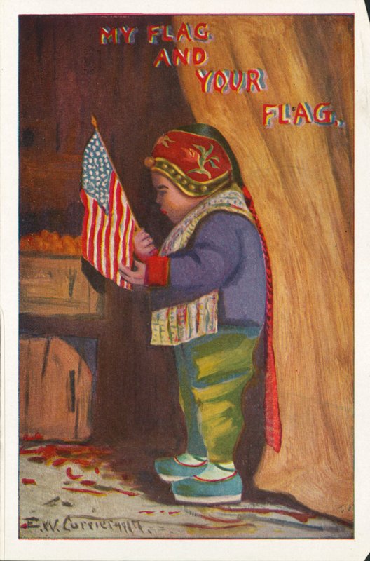 Benim bayrağım ve senin bayrağın (renkli taş) by American School