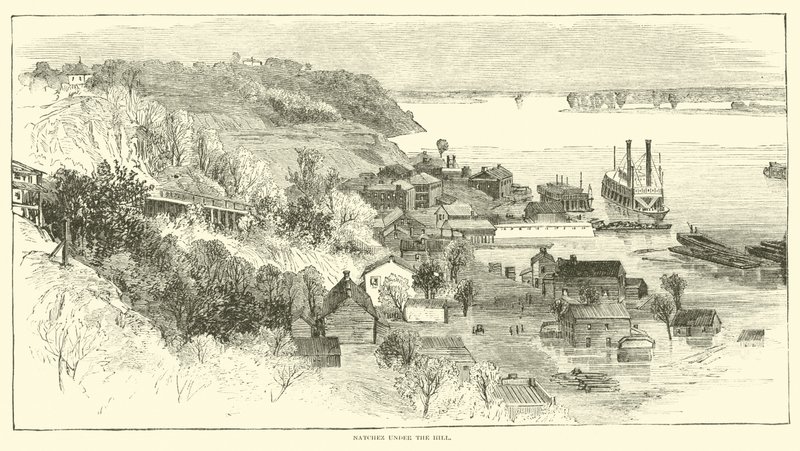 Natchez tepenin altında, Mayıs 1862 by American School