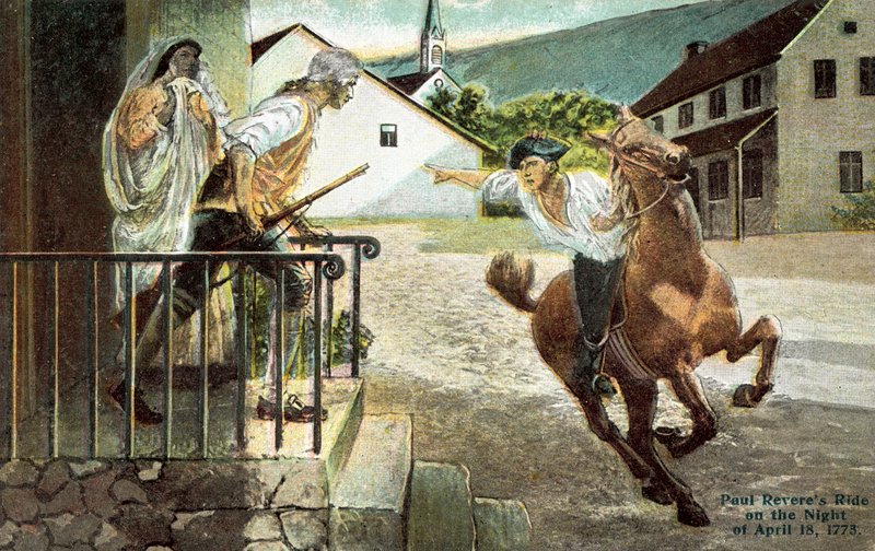 18 Nisan 1773 gecesi Paul Revere