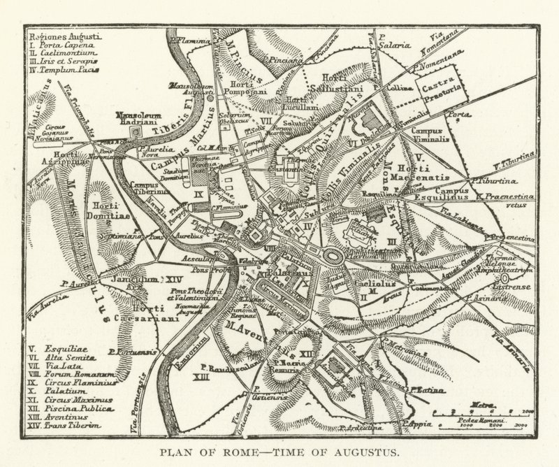 Roma Planı, Augustus Zamanı by American School
