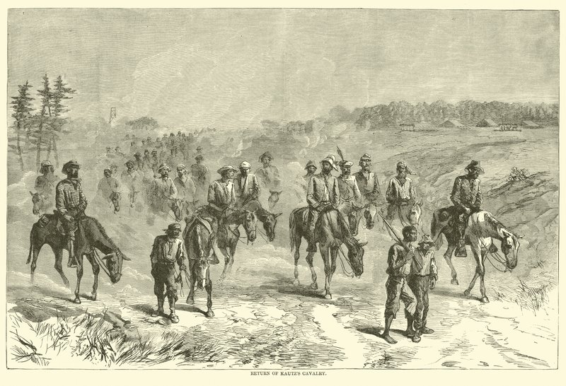 Kautzs Süvarilerinin Dönüşü, Haziran 1864 by American School