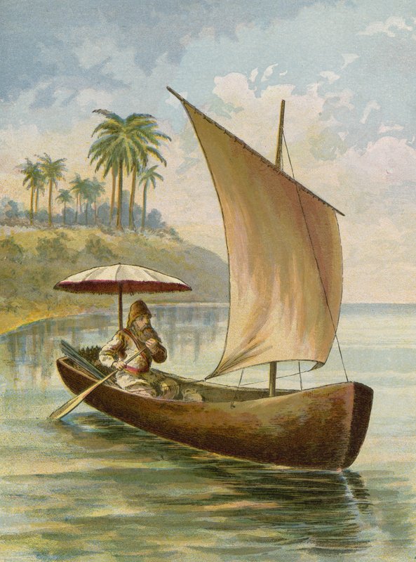 Robinson Crusoe teknesinde yelken açıyor by American School