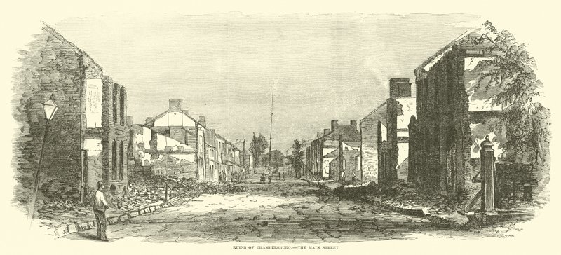Chambersburg Harabeleri, Ana Cadde, Eylül 1864 by American School