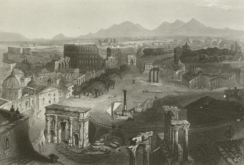 Antik Roma kalıntıları by American School
