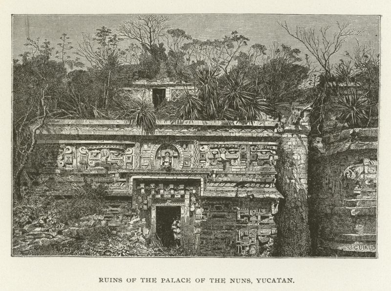Rahibeler Sarayı, Yucatan kalıntıları by American School