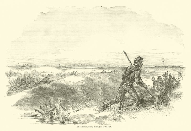Wagner'den önce keskin nişancılar, Ağustos 1863 by American School