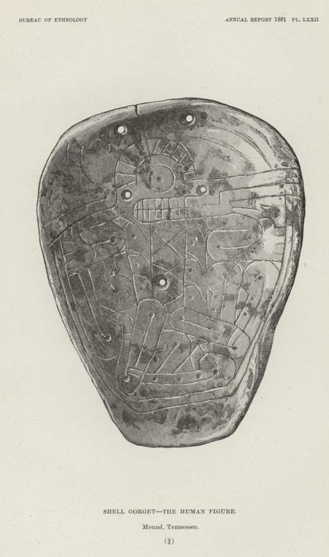 Shell Gorget - İnsan Figürü by American School