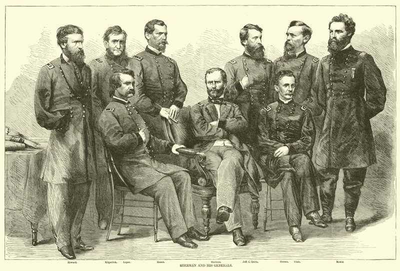 Sherman ve Generalleri, Kasım 1864 by American School