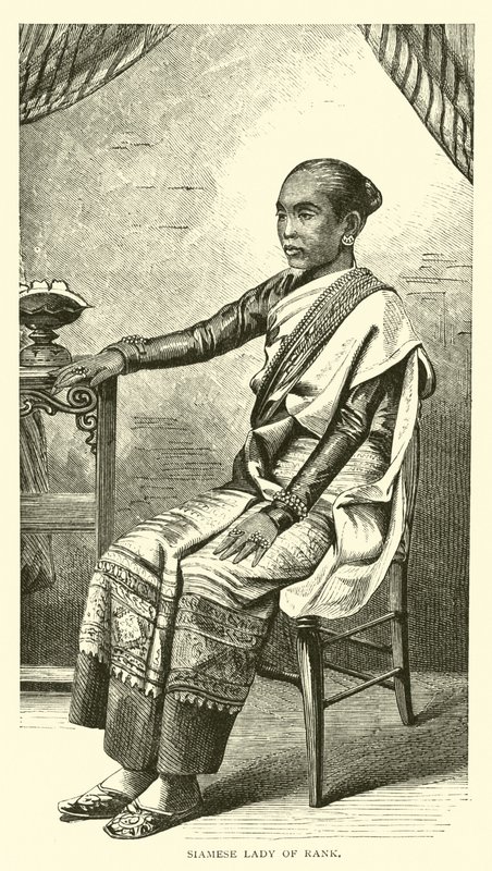 rütbeli Siyam hanımı by American School