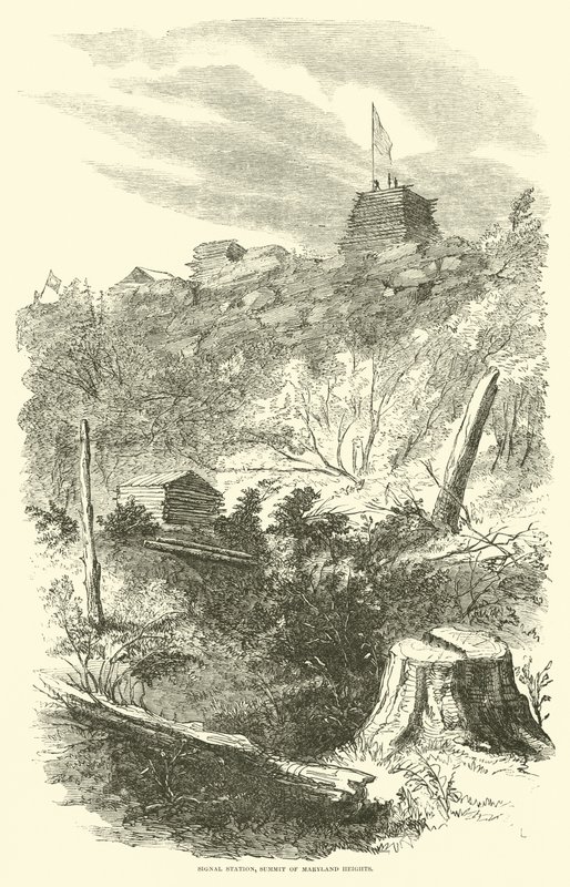 Sinyal istasyonu, Maryland Heights Zirvesi, Eylül 1862 by American School