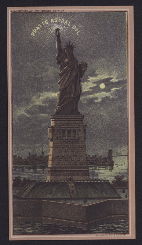 Geceleri Özgürlük Heykeli, Pratts Astral Oil by American School