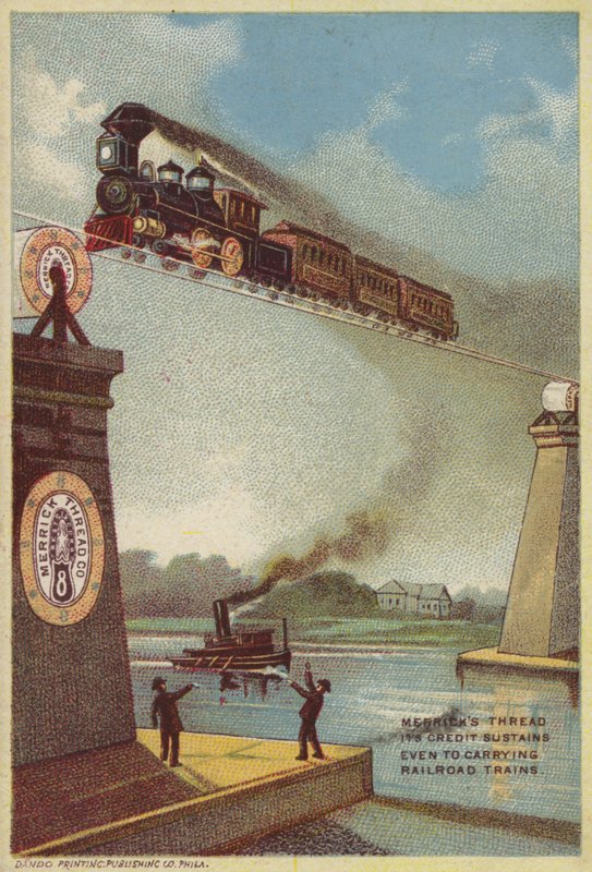 Buharlı Tren Nehri Geçerken by American School