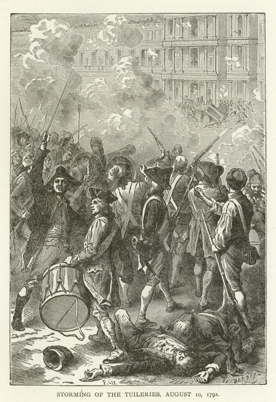 Tuileries Fırtınası, 10 Ağustos 1792 by American School