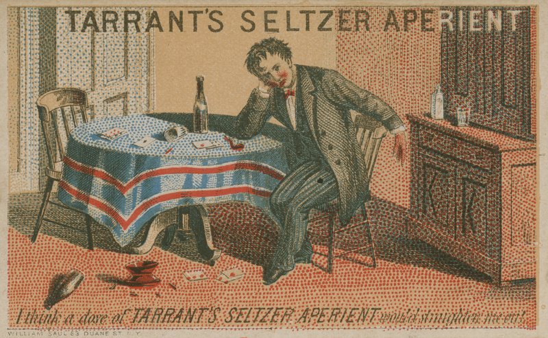 Tarrants Seltzer Aperient, ticaret kartı by American School