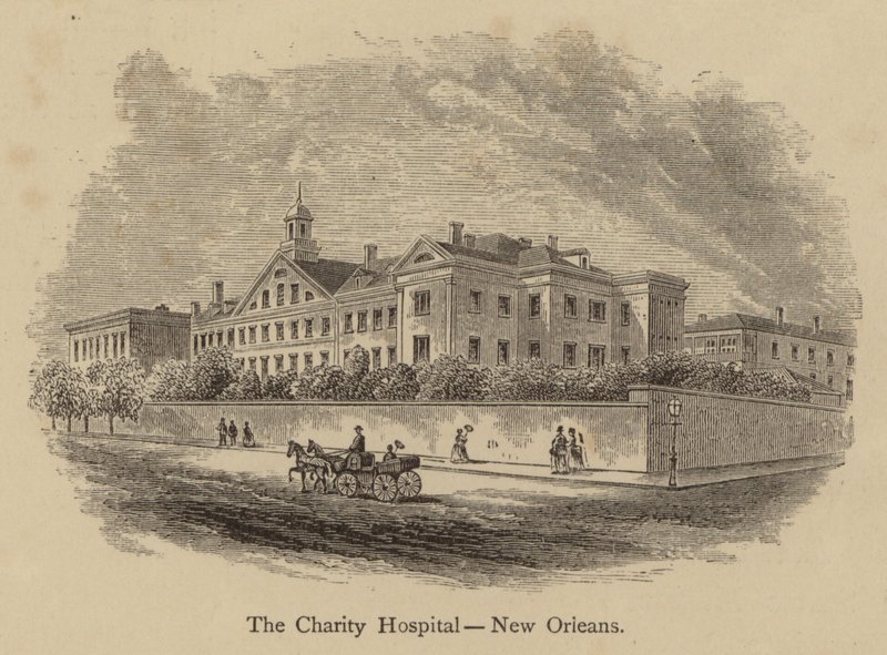 Charity Hastanesi, New Orleans (gravür) by American School