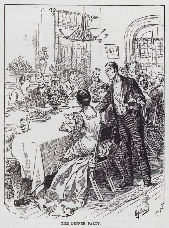 Akşam Yemeği Partisi (gravür) by American School