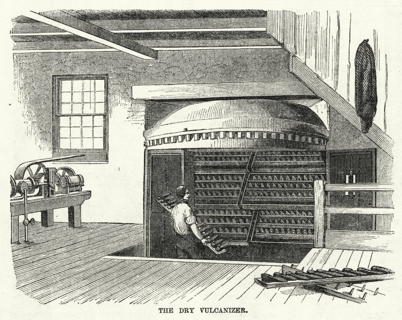 Kuru Vulkanizatör (gravür) by American School