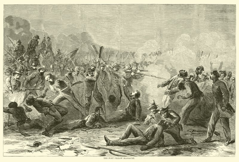 Fort Pillow Katliamı, Nisan 1864 by American School