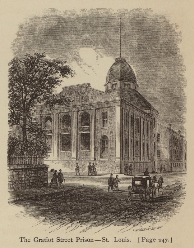 Gratiot Sokağı Hapishanesi, St Louis (gravür) by American School