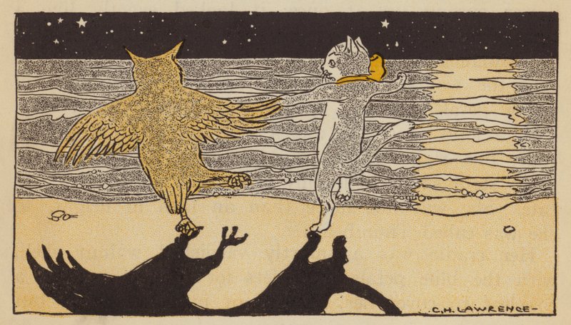 Baykuş ve Pussycat (renkli taş) by American School