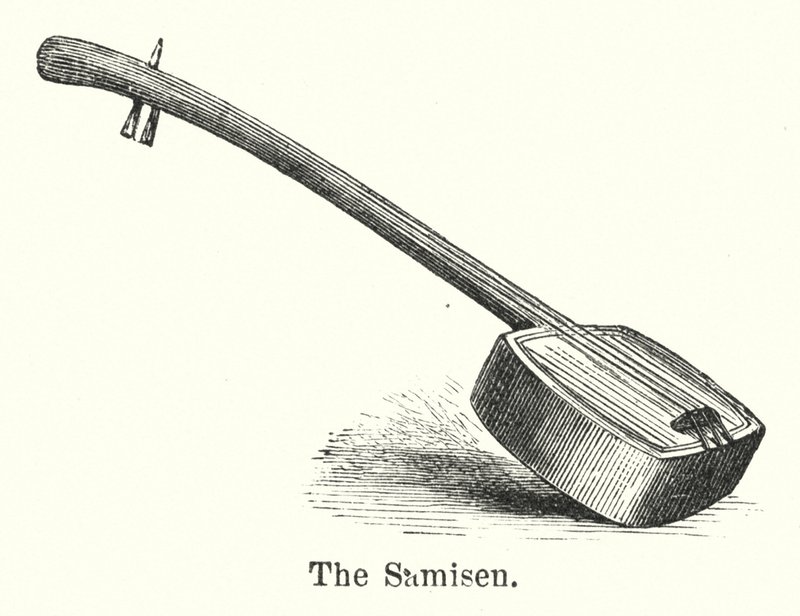 Samisen (gravür) by American School
