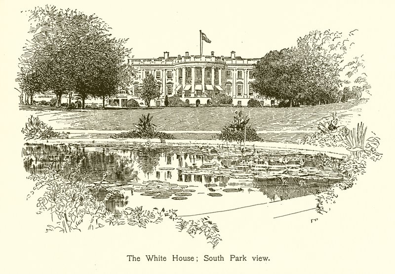 Beyaz Saray; Güney Parkı manzarası by American School