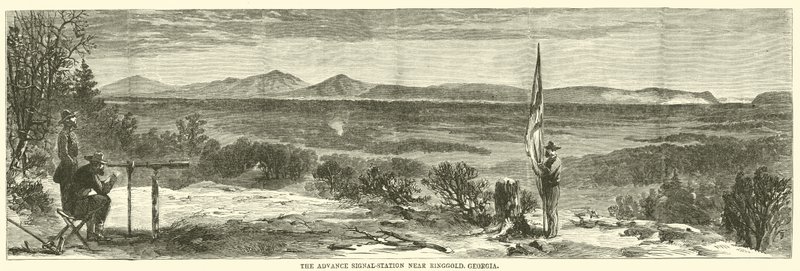 Ringgold, Georgia, Mayıs 1864 yakınlarındaki avans sinyal istasyonu by American School
