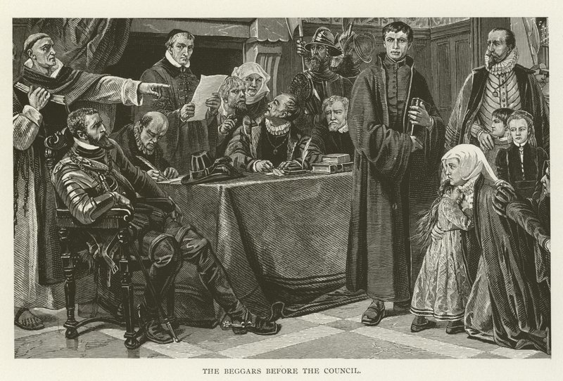 Dilenciler Konseyin huzurunda by American School