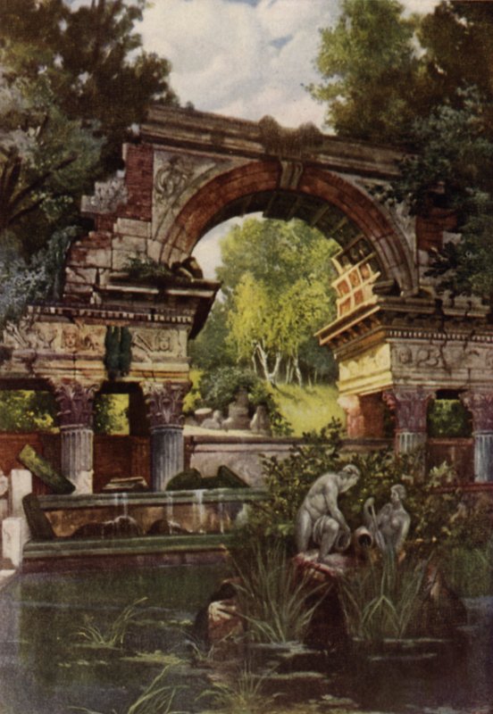 Schonbrunn bahçeleri (renkli taş) by American School