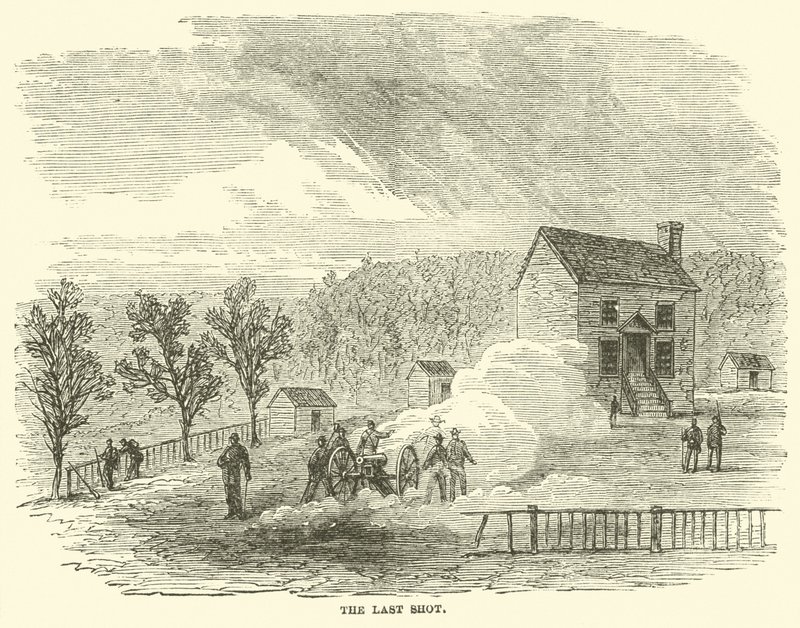 Son atış, Nisan 1865 by American School