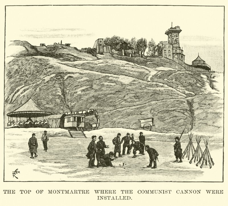 Komünist topun yerleştirildiği Montmartre