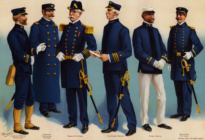ABD Donanması, üniformalar by American School