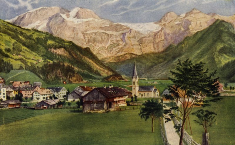 Wildstrubel Buzulunun Altında (renkli taş) by American School
