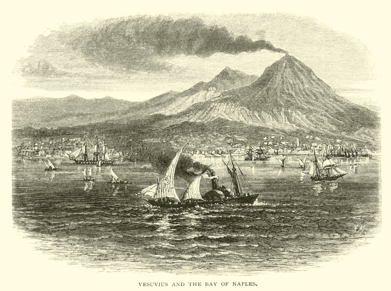Vezüv ve Napoli Körfezi by American School