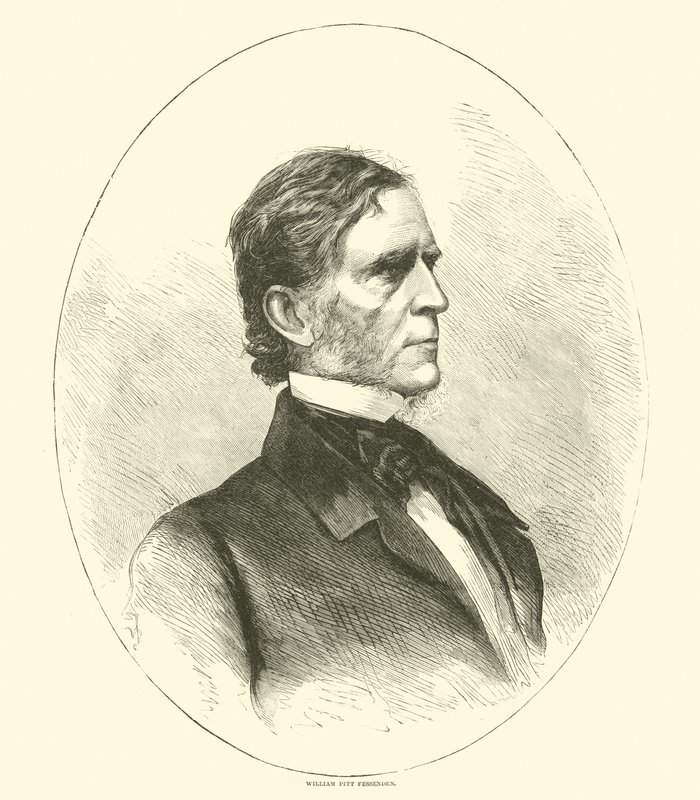 William Pitt Fessenden, Nisan 1865 by American School