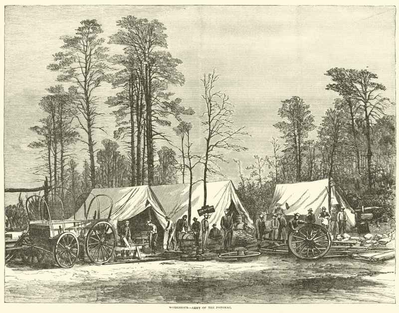 Atölyeler, Potomac Ordusu, Mayıs 1864 by American School