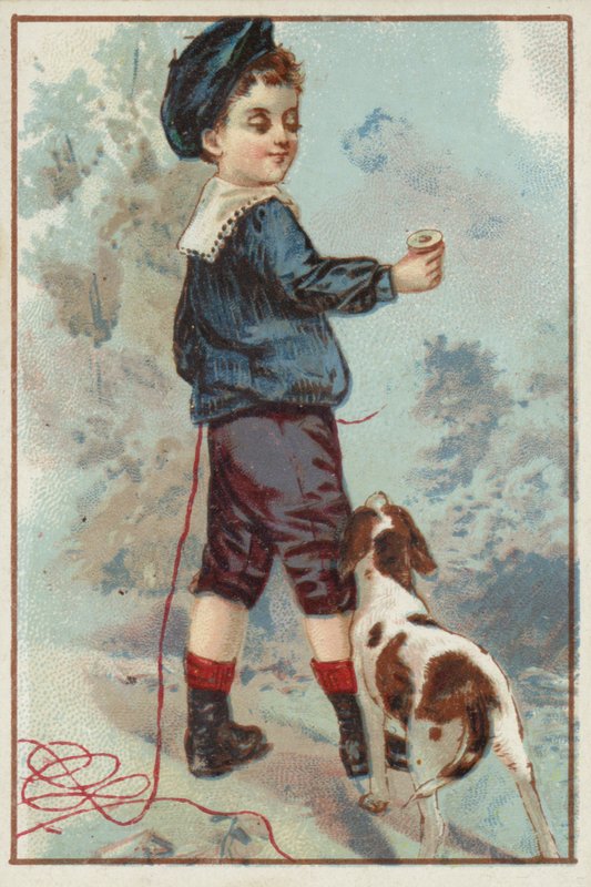 Köpek ile genç çocuk by American School