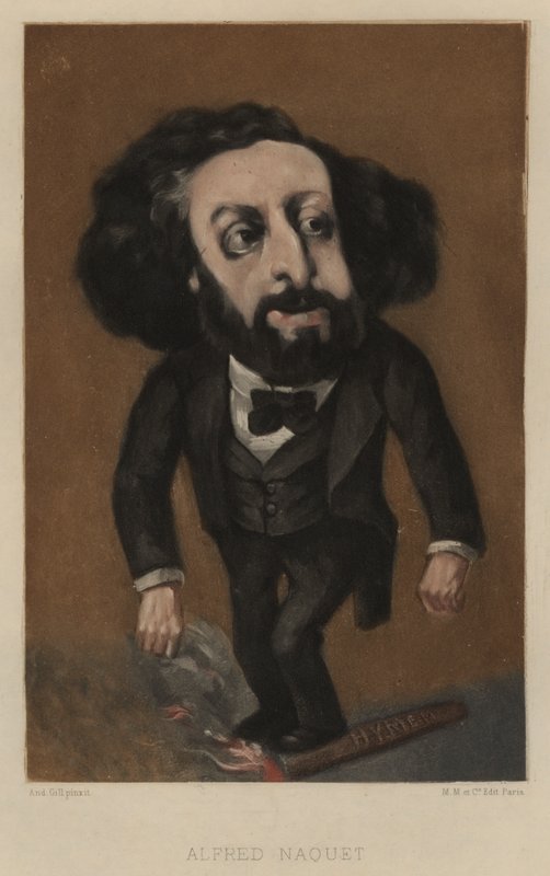Alfred Naquet, French chemist and politician  by Andre Gill