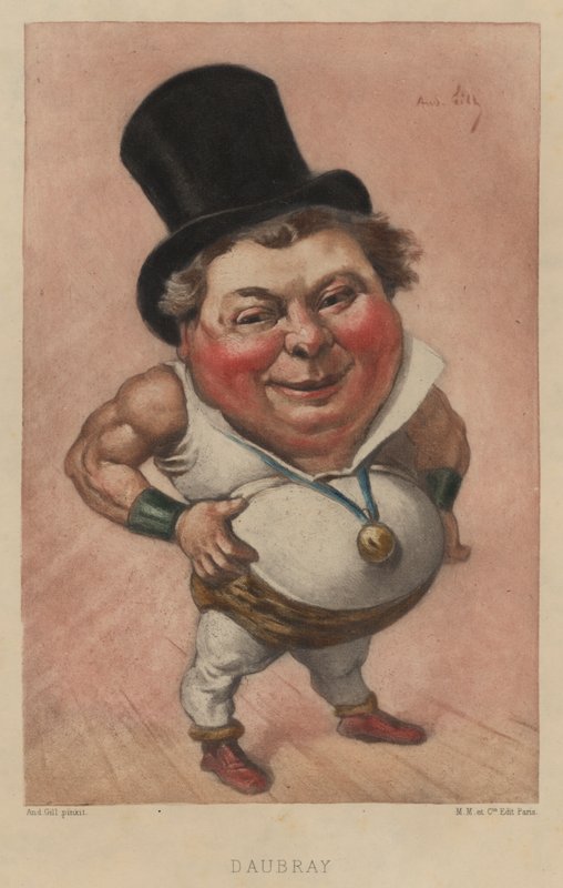 Daubray, French actor and singer  by Andre Gill