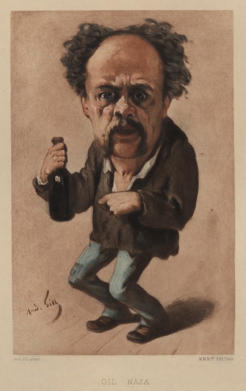Gil Naza, French actor  by Andre Gill