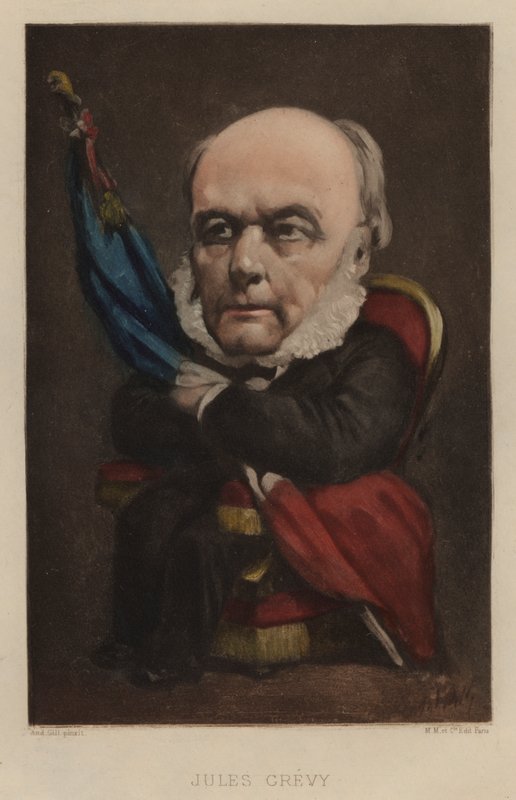 Jules Grevy, French statesman  by Andre Gill
