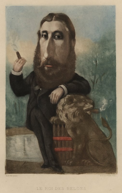 Leopold II, King of the Belgians  by Andre Gill