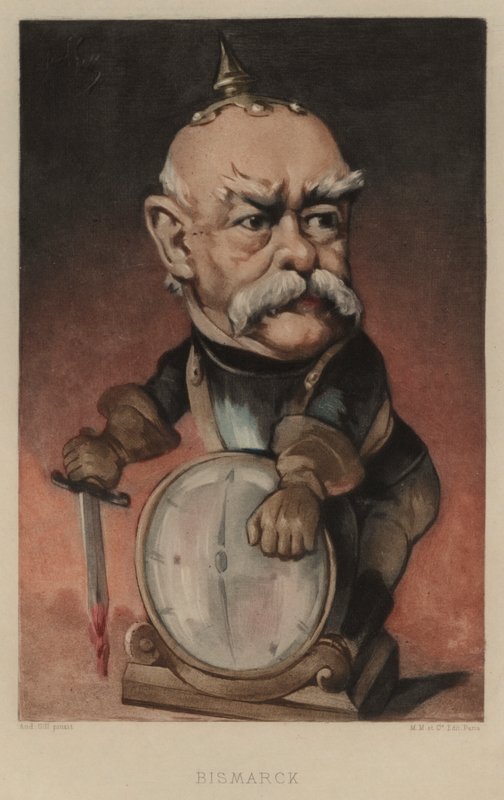 Otto von Bismarck, German statesman  by Andre Gill