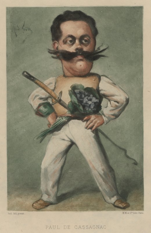 Paul de Cassagnac, French politician and journalist  by Andre Gill
