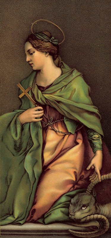 Aziz Margherita (kromolitho) by Andrea del Sarto