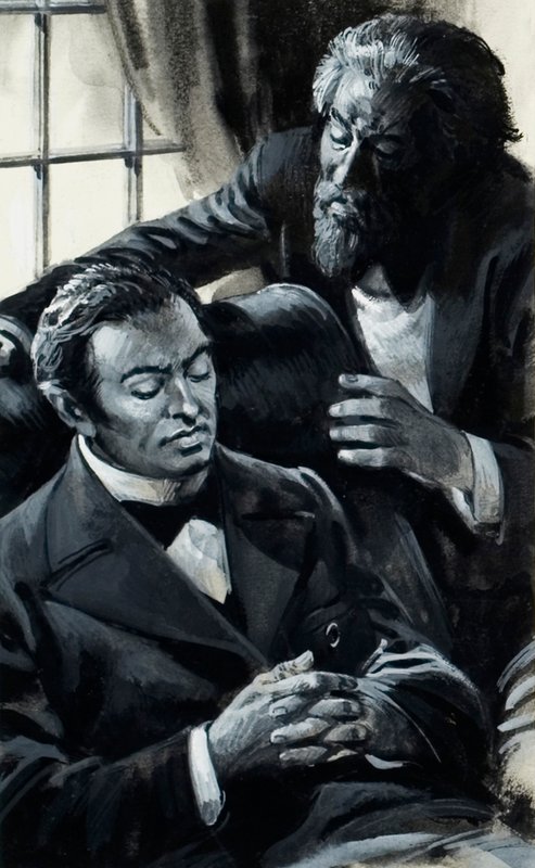 Sergei Rachmaninov (kağıt üzerine guaj) by Andrew Howat
