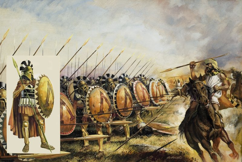 Sparta Ordusu (kağıt üzerine guaj) by Andrew Howat
