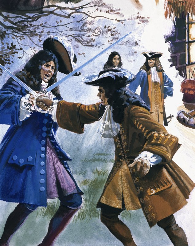 Stafford Kontu bir düelloda öldürülmek üzere by Andrew Howat
